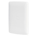 Placa de ABS, ciega, línea Italiana, color blanco, VOLTECK PPC-IB