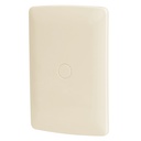 Placa de ABS ciega, línea Italiana, color marfil, Volteck PPC-I