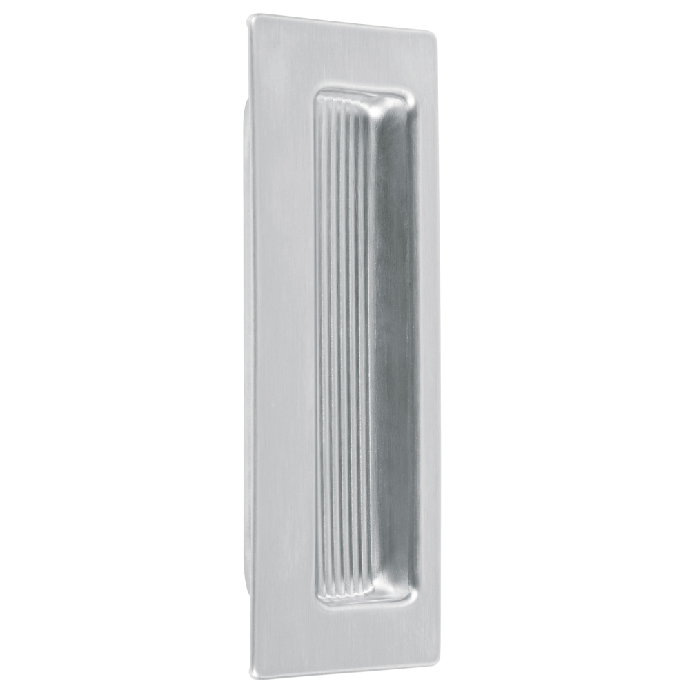 Jaladera de embutir rectangular, cromo mate, HERMEX JALE-31