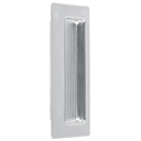 Jaladera de embutir rectangular, cromo mate, HERMEX JALE-31