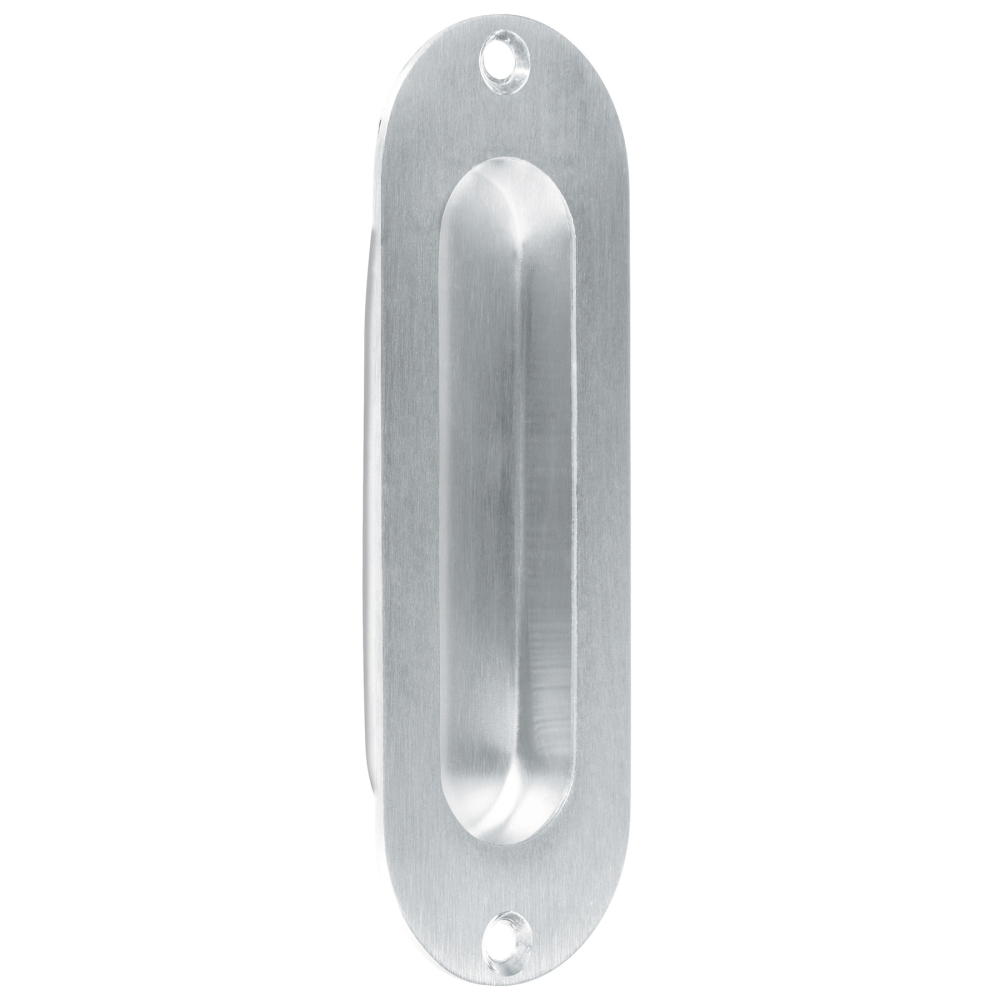 Jaladera de embutir ovalada acabado cromo mate, HERMEX JALE-32