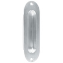 Jaladera de embutir ovalada acabado cromo mate, HERMEX JALE-32