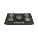 Parrilla gas empotrar 87 cm, 5 quemadores, vidrio, RIVIERA PAE-905GV