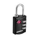 Candado maletero de combinación 27 mm seguridad TSA, blíster CMA-5C