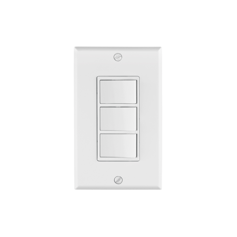 Placa armada con 3 interruptores sencillos, línea Classic PA-APTR-CLP