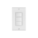 Placa armada con 3 interruptores sencillos, línea Classic PA-APTR-CLP