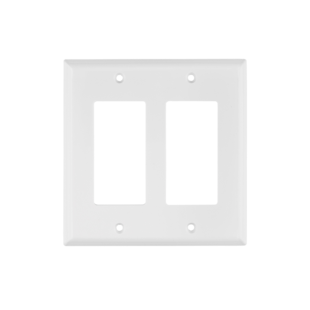 Placa 2 ventanas, de policarbonato, línea Classic, Volteck PPDO-CL