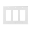 Placa 3 ventanas, de policarbonato, línea Classic, VOLTECK PPTR-CL