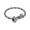 Manguera p/WC, acero inox, 1/2'x7/8', 50 cm, plástico/latón FWC-P50X