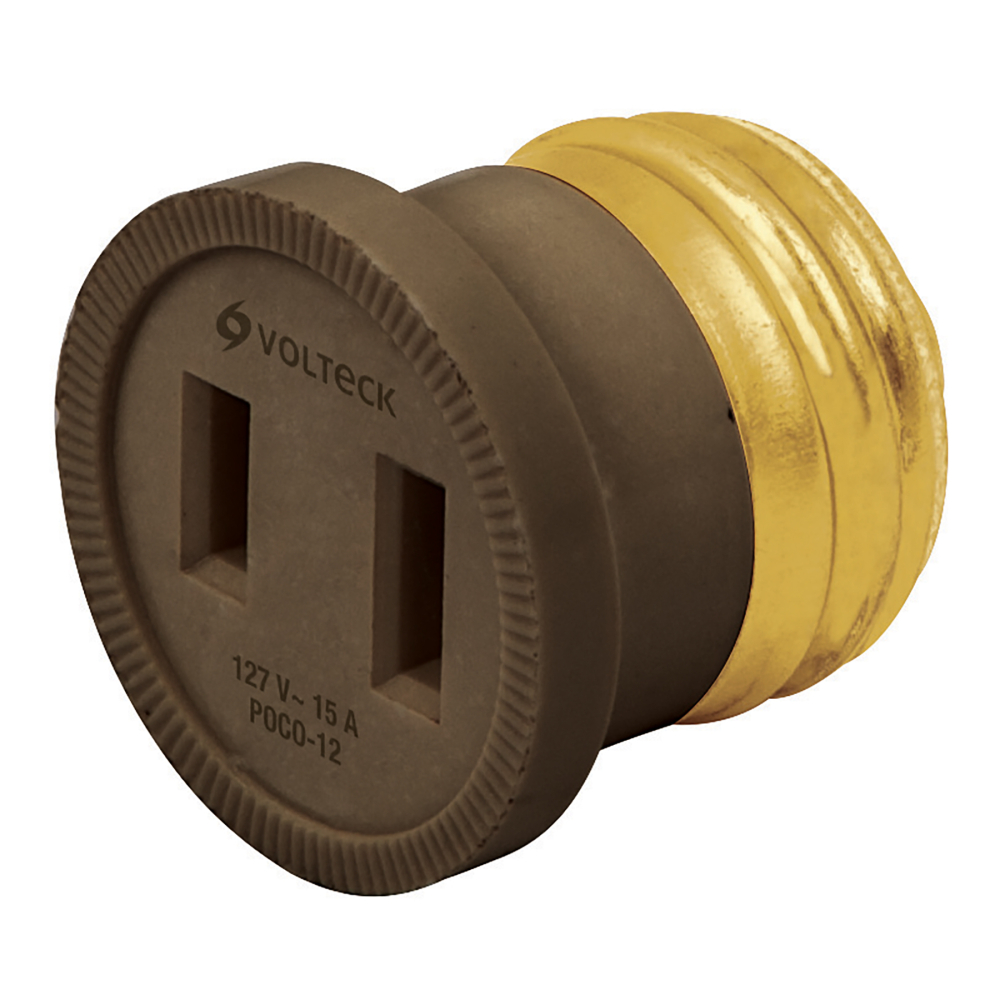 Adaptador de portalámpara a contacto, VOLTECK POCO-12