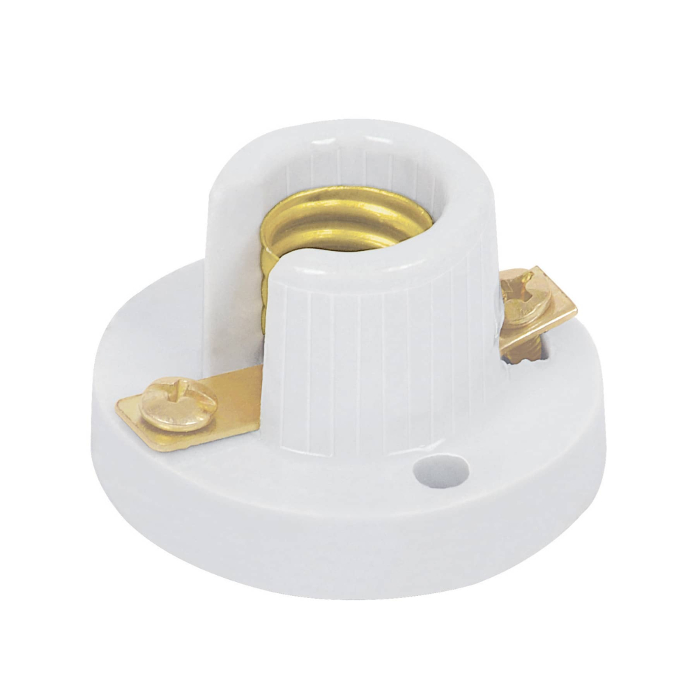 Portalámpara de porcelana para candil, Volteck POPO-10