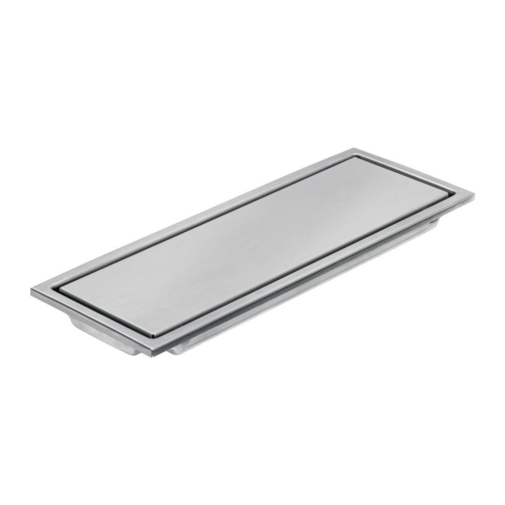 Resumidero rectangular 30x11cm reversible, inox, FOSET AQUA RS-704