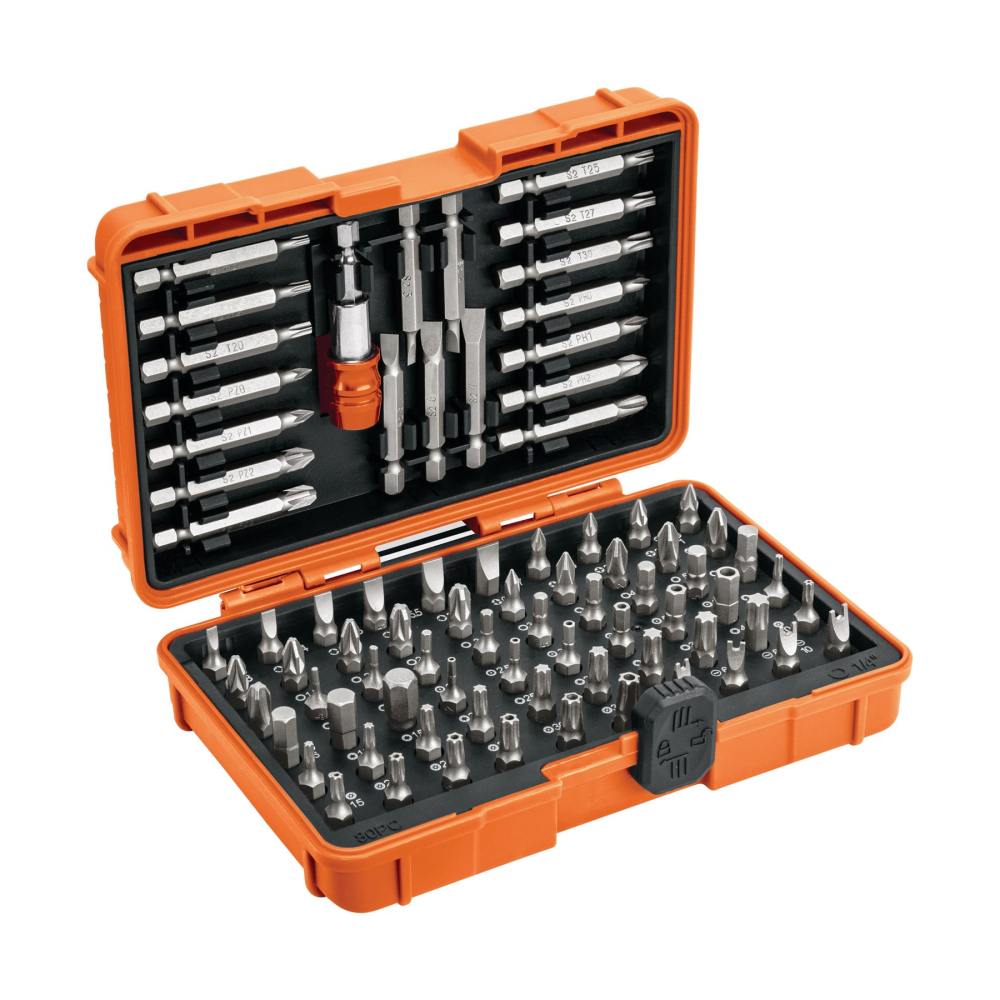 Juego de puntas mixtas 1' y 2', 80 piezas, TRUPER EXPERT PUN-80X