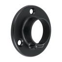 Brida para tubo redondo de clóset, negro mate, HERMEX BTR-3N