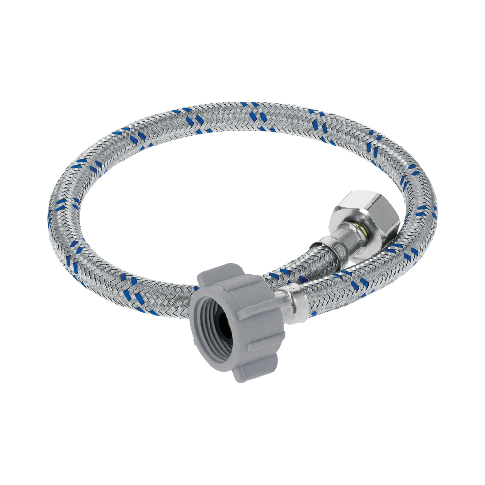 Manguera p/WC, aluminio, 1/2' x 7/8', 50 cm, plástico/latón FWC-P50