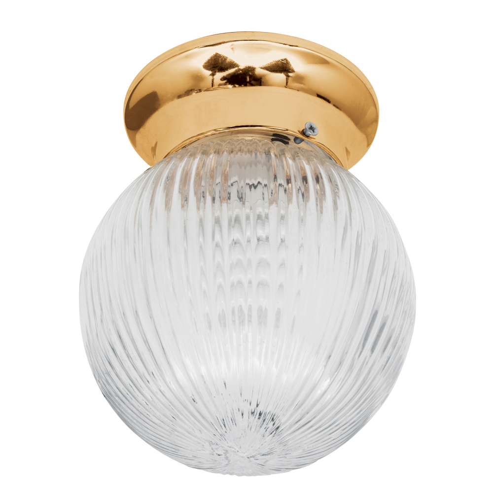 Luminario decorativo 19x16 cm pantalla cristal, sin lámpara SOB-102S