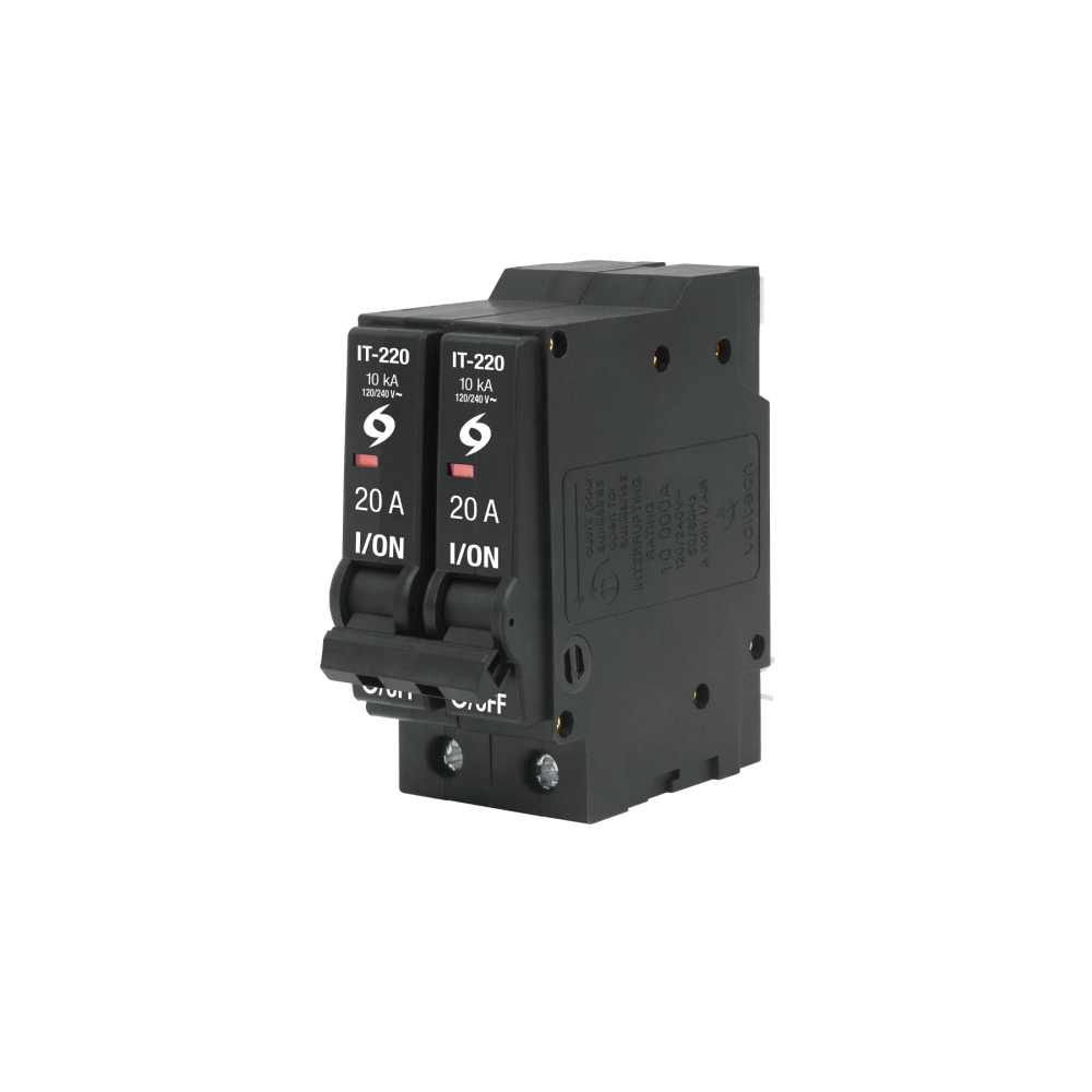 Interruptor de 2 polos 20 A, enchufable en blíster, VOLTECK IT-220