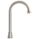 Cuello tipo bar para mezcladora de lavabo, satín, AQUA AQCR-60N