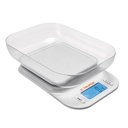 Báscula digital para cocina, con tazón, 5 kg, Truper BASE-5T