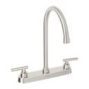 Mezcladora para fregadero, manerales palanca, satín, TÚBIG TBF-82N