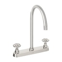 Mezcladora para fregadero, manerales redondos, satín, TÚBIG TBF-81N