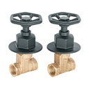 Juego llaves empotrar roscables, volante negro, TÚBIG TBE-061M