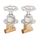 Juego llaves empotrar soldables, volante satín, TÚBIG TBE-661N