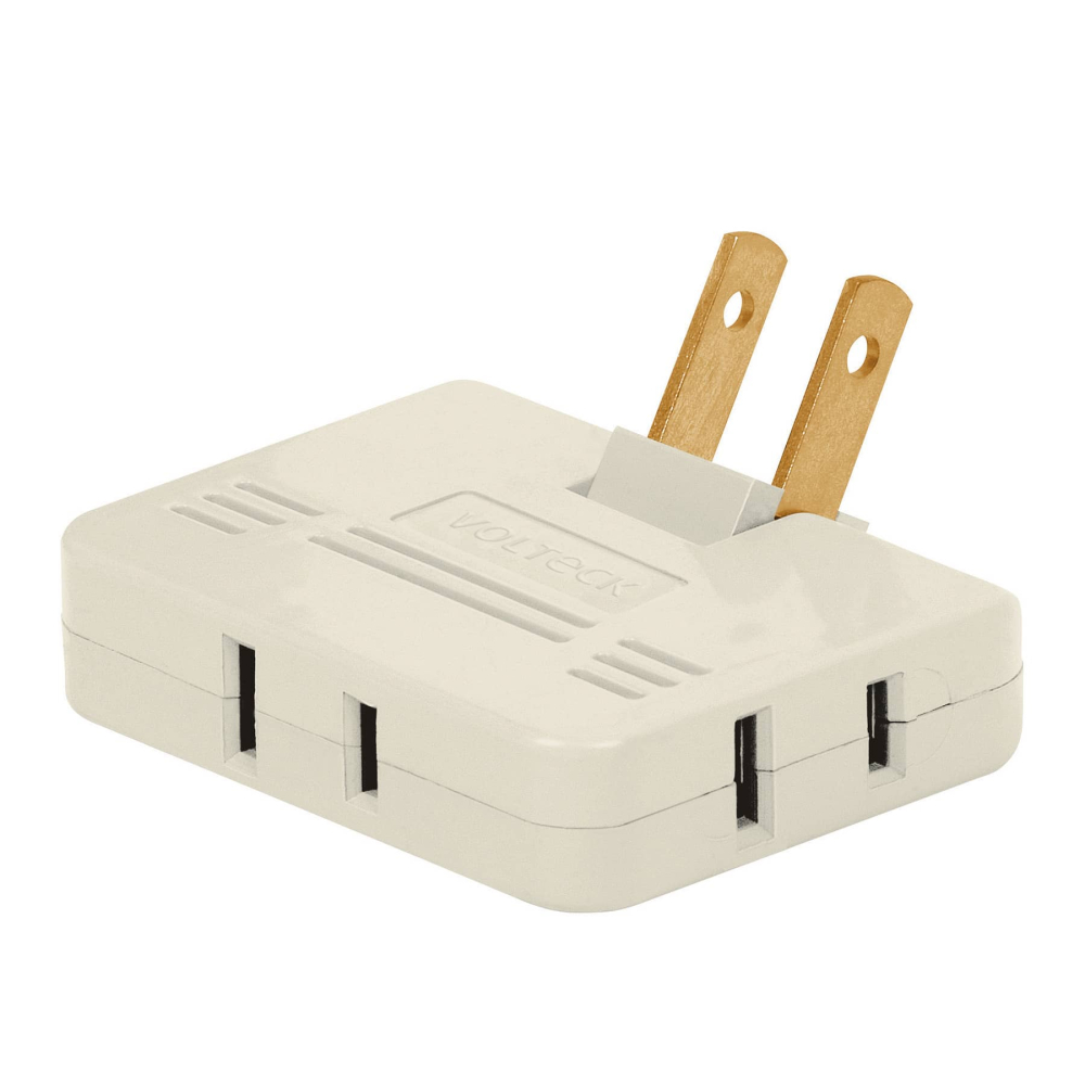 Multicontacto triple,tipo bisagra,entradas laterales VOLTECK MUL-340