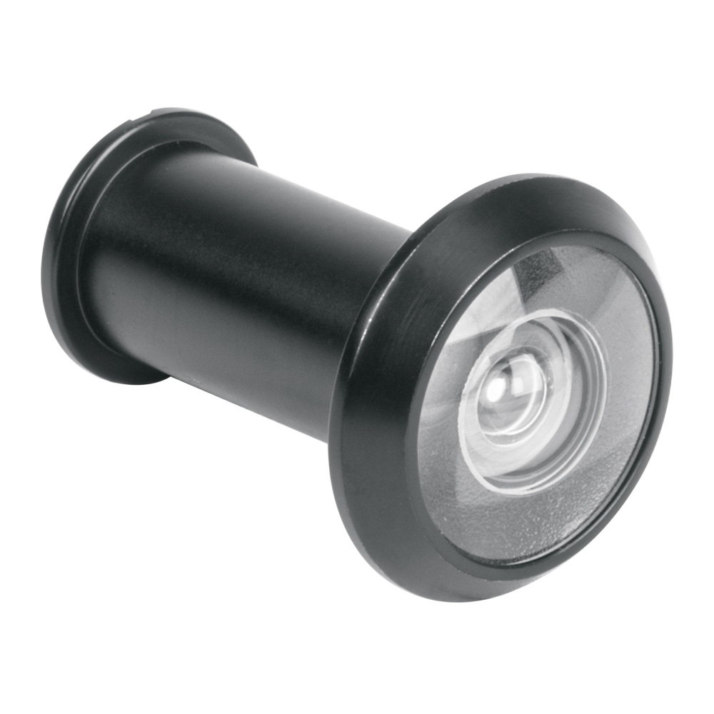 Mirilla de seguridad, 180°, lente de vidrio, negro mate MIRI-6