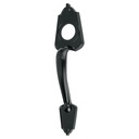 Chapetón metálico para puerta, acabado negro MADE-6