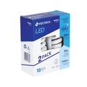 Pack 2 lámparas espiral T4 24 W luz de día, blíster, VOLTECK F-24EX2