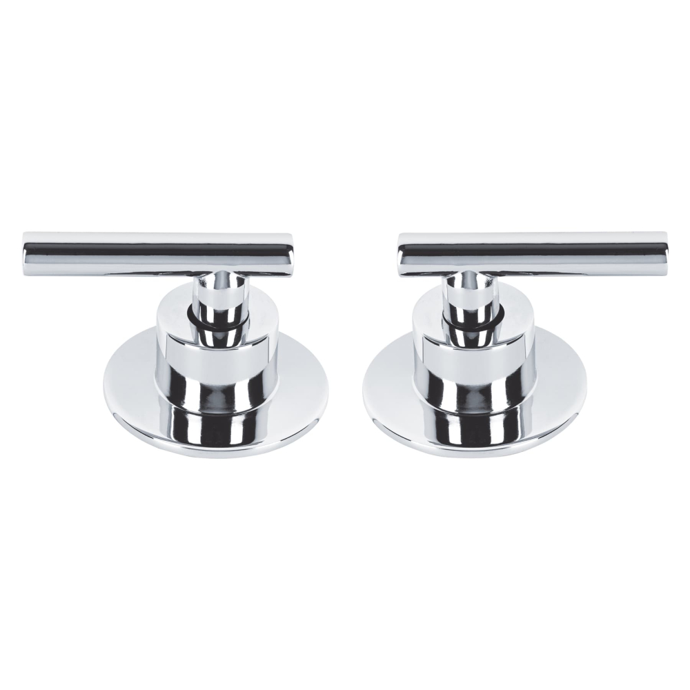 Juego de 2 manerales para regadera, palanca, cromo, TÚBIG TBMR-62