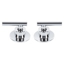 Juego de 2 manerales para regadera, palanca, cromo, TÚBIG TBMR-62