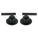Juego de 2 manerales para regadera, palanca, negro, TÚBIG TBMR-62M