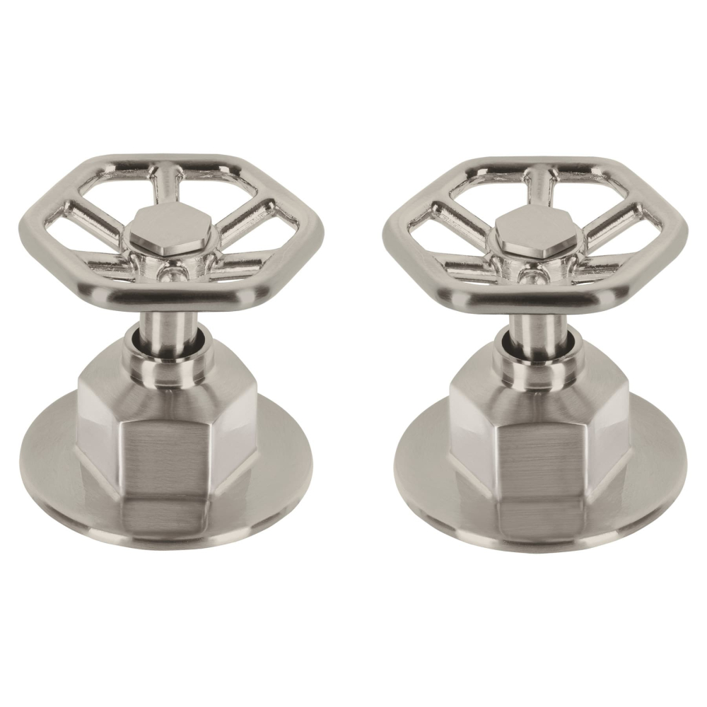 Juego de 2 manerales para regadera, volante, satín, TÚBIG TBMR-61N