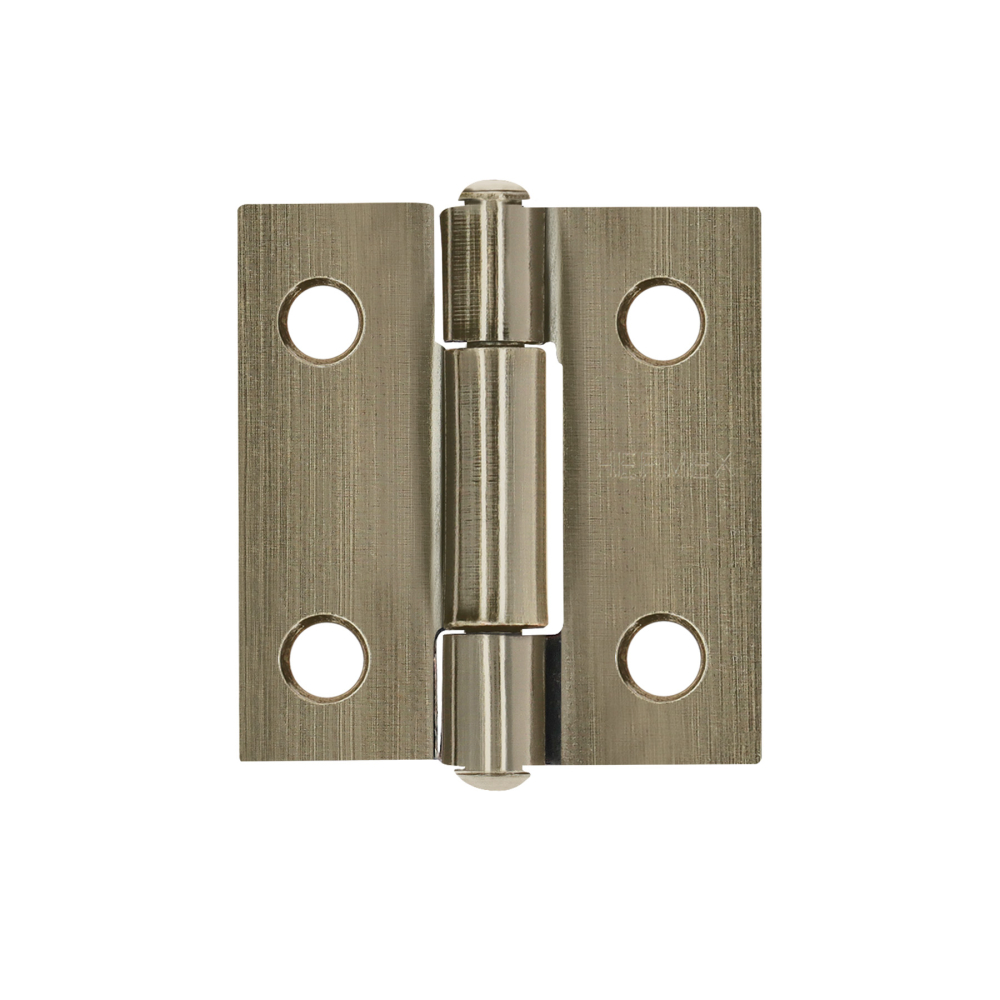 Bisagra rectangular 1 x 7/8', latón antiguo, HERMEX BR-102