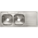 Tarja de empotrar 120x50cm doble tina izquierda, FOSET BASIC TA-1202TIB