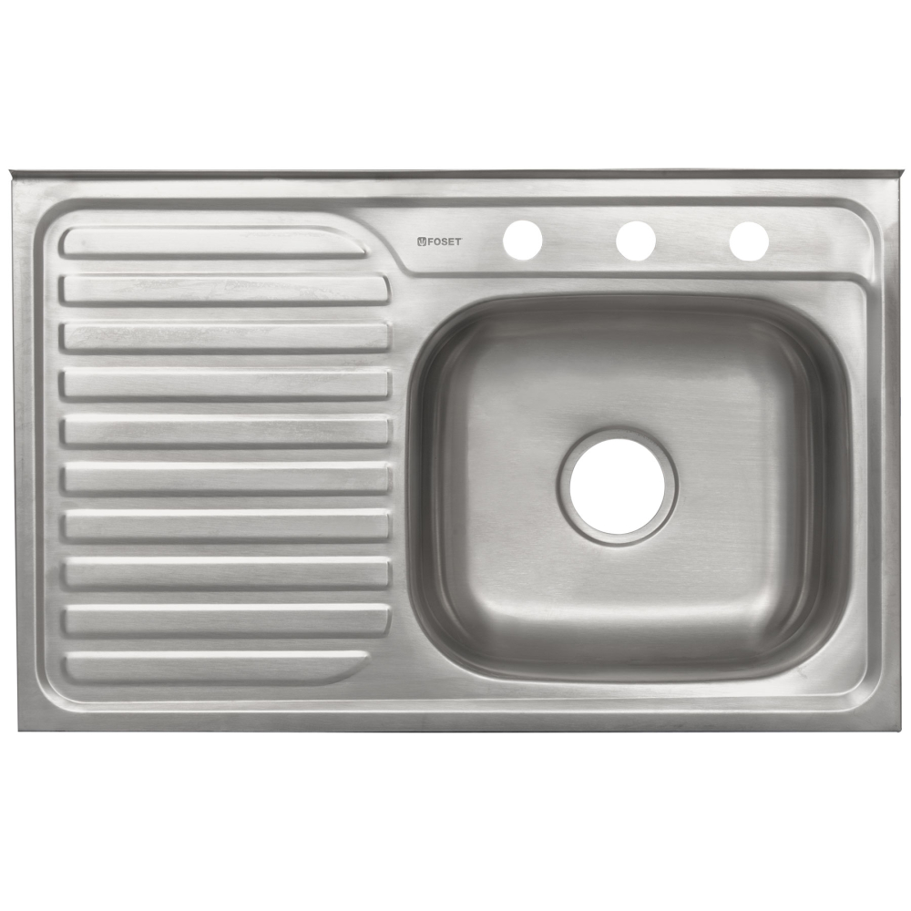 Tarja de sobreponer 80x50cm tina derecha, FOSET BASIC TA-850DB