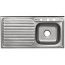 Tarja de sobreponer 100x50cm tina derecha, FOSET BASIC TA-1050DB