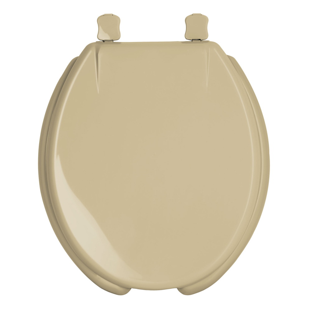 Asiento redondo con tapa para WC, abierto, beige, FOSET AWC-40C