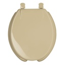 Asiento redondo con tapa para WC, abierto, beige, FOSET AWC-40C