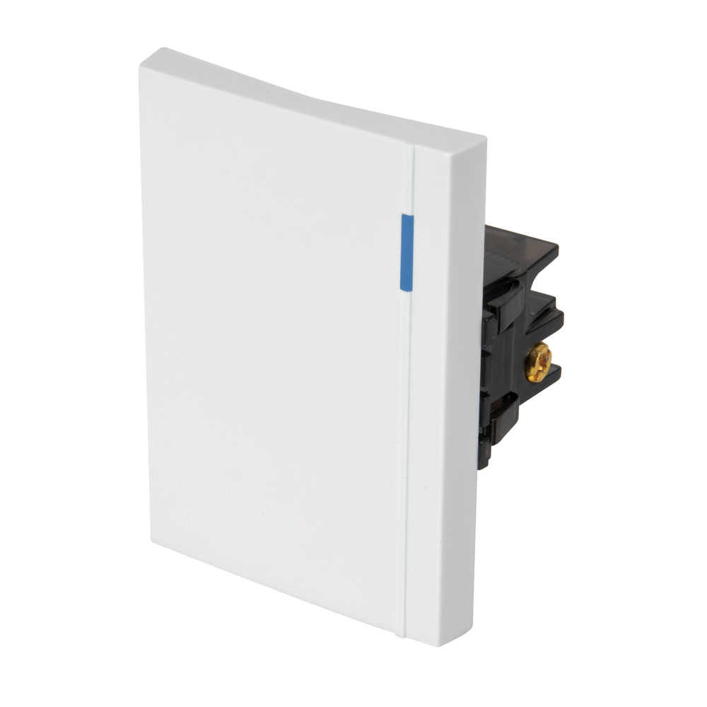 Interruptor sencillo 3 módulos, línea Española, color blanco APSE3-EB