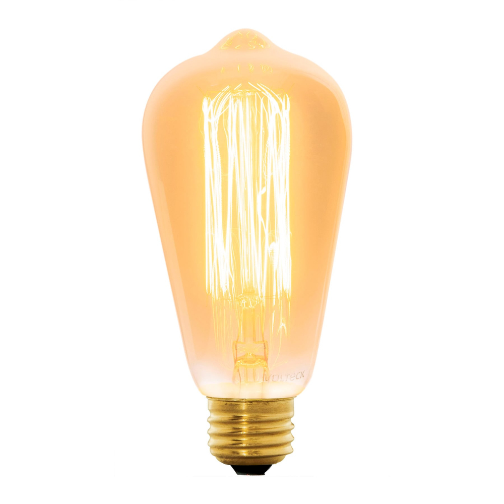 Lámpara incandescente vintage 40 W tipo Edison, Volteck FIV-40E