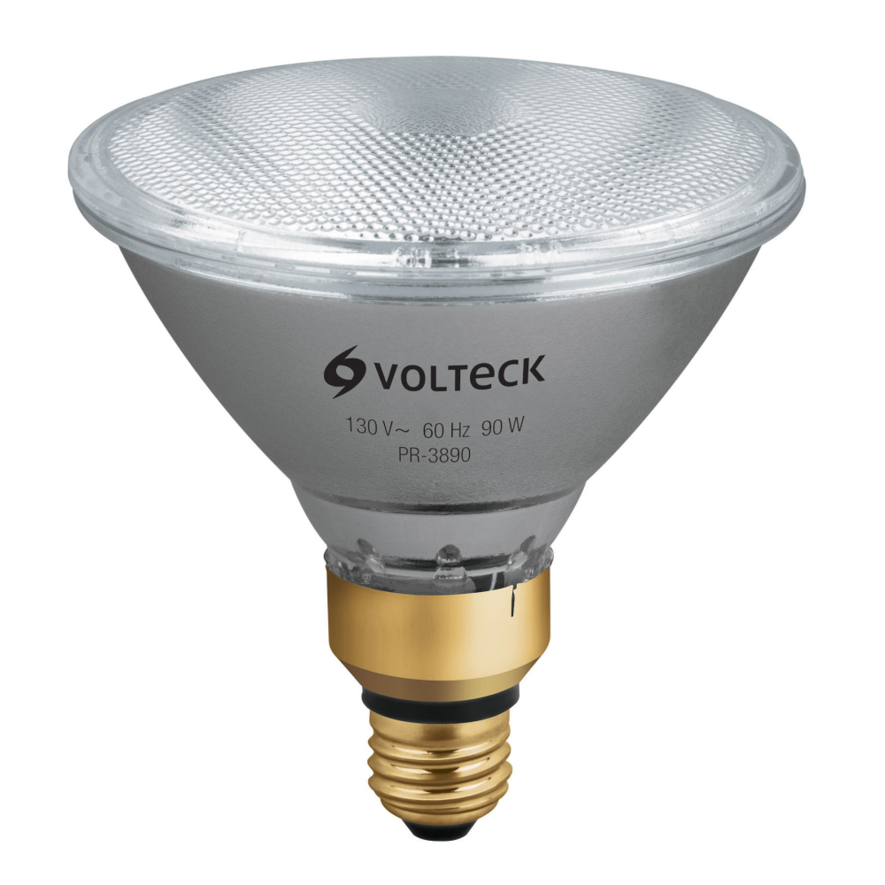 Lámpara de halógeno 90 W tipo PAR 38, en caja, VOLTECK PR-3890