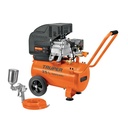 Kit Compresor lub, 25L, manguera y pistola grav,127V, TRUPER COMP-KIT25