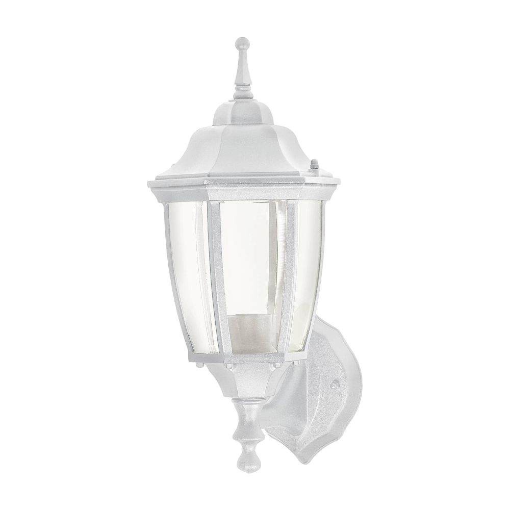 Arbotante tipo farol tradicional soportado p/exterior blanco ARB-100S