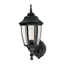 Arbotante tipo farol tradicional soportado p/exterior, negro ARB-101S