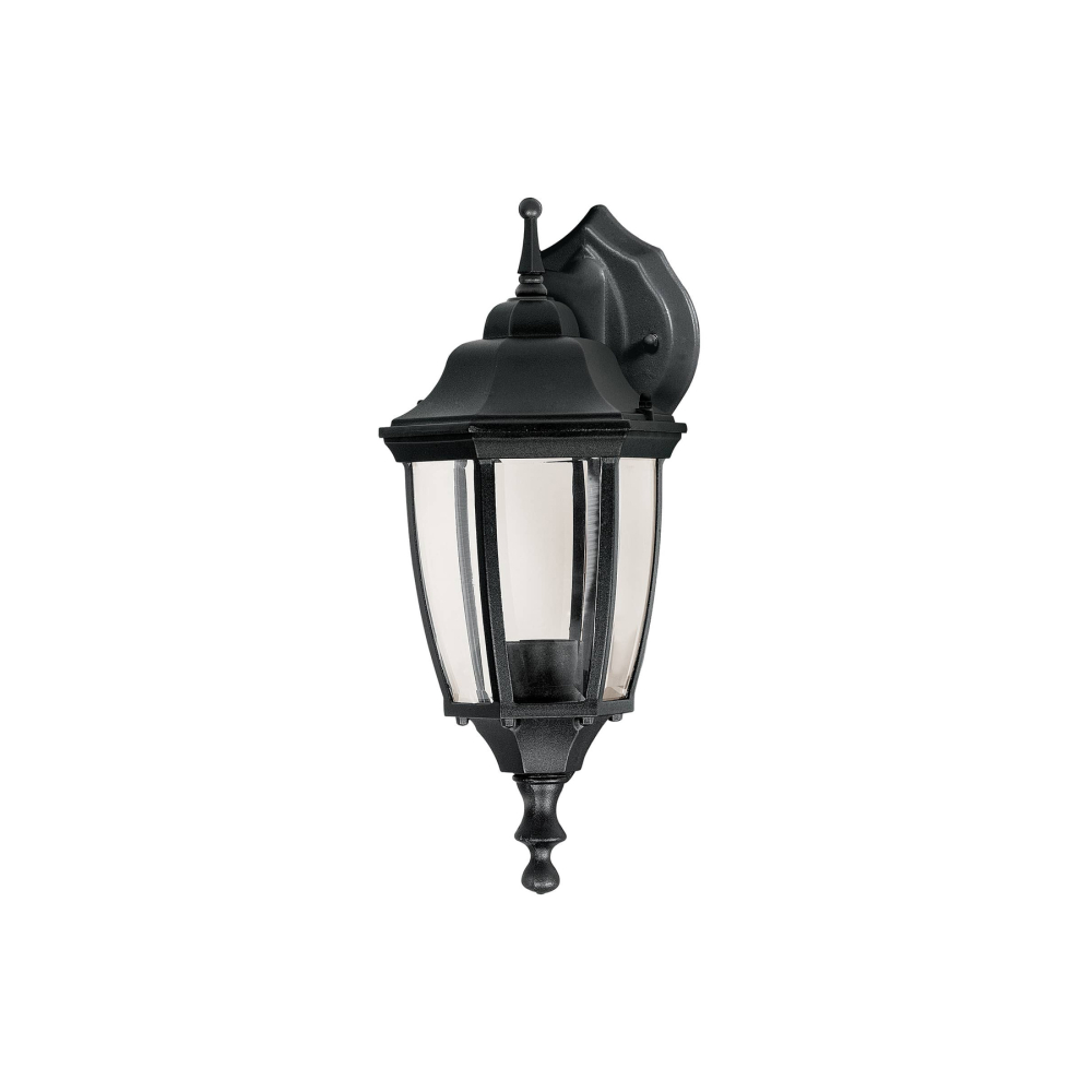 Arbotante tipo farol tradicional suspendido p/exterior negro ARB-103S