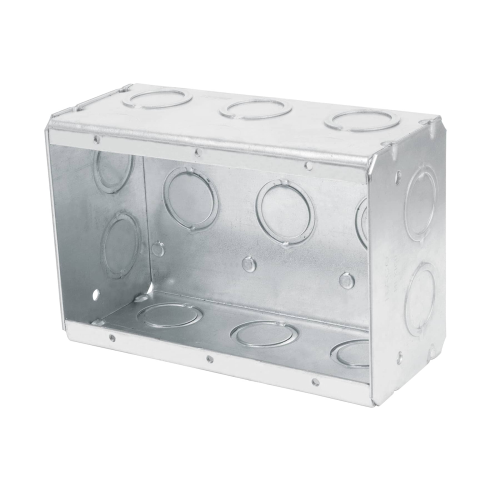 Caja de registro triple 4 x 6' metálica reforzada, VOLTECK CCH-4X6