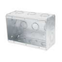 Caja de registro triple 4 x 6' metálica reforzada, VOLTECK CCH-4X6